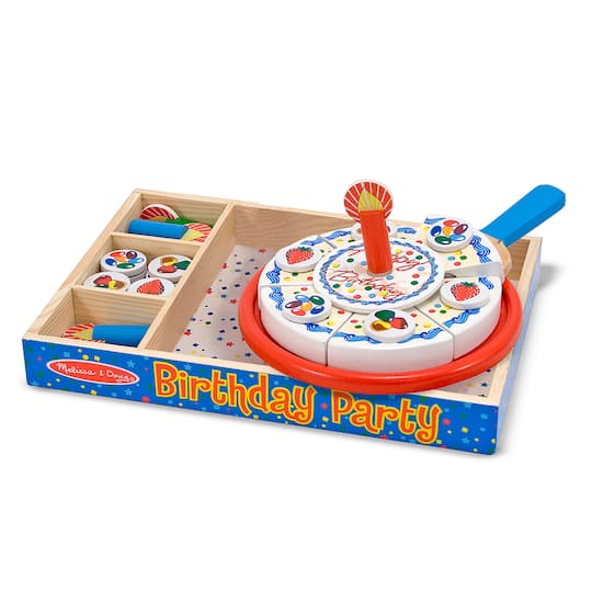 Melissa & Doug® Birthday Party Wooden Play Food | Michaels®